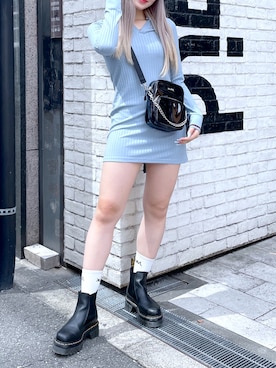 「x-girl_ootd」｜「アイテム（ワンピース/ドレス）」を使った、moonlightxxさん（レディース・165cm）の秋コーディネート
