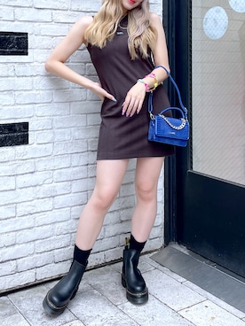 「x-girl_ootd」｜「アイテム（ワンピース/ドレス）」を使った、moonlightxxさん（レディース・165cm）の夏コーディネート