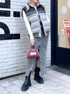 「x-girl_ootd」｜「アイテム（ジャケット/アウター）」を使った、moonlightxxさん（レディース・165cm）の秋コーディネート
