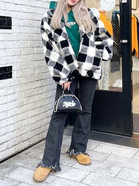 「x-girl_ootd」｜「アイテム（ジャケット/アウター）」を使った、moonlightxxさん（レディース・165cm）の秋コーディネート