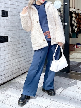 「x-girl_ootd」｜「アイテム（ジャケット/アウター）」を使った、moonlightxxさん（レディース・165cm）の秋コーディネート