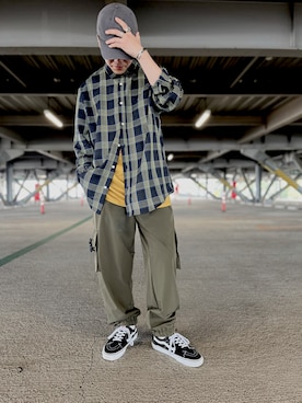 「A4A（エーフォーエー）のアイテム」を使った、yutaさん（メンズ・173cm）の夏コーディネート