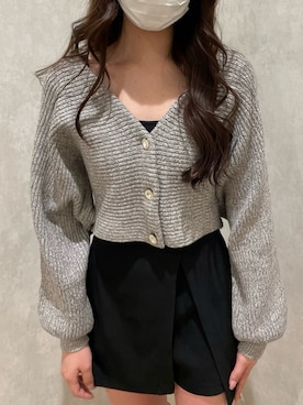 「one after another NICE CLAUP（ワンアフターアナザーナイスクラップ）のビジューボタンスカパン　2023SS（その他パンツ）」を使った、小林　愛さん（レディース・168cm）の冬コーディネート