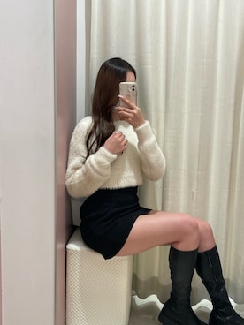 「フェザートップス」｜小林　愛さん（レディース・168cm）の秋コーディネート