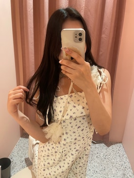 「one after another NICE CLAUP（ワンアフターアナザーナイスクラップ）のアイテム（サロペット/オーバーオール）」を使った、小林　愛さん（レディース・168cm）の春コーディネート