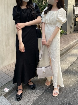 「リネン素材」｜小林　愛さん（レディース・168cm）の春コーディネート