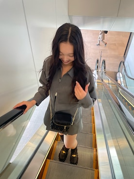 「one after another NICE CLAUP（ワンアフターアナザーナイスクラップ）のアイテム（ブルゾン）」を使った、小林　愛さん（レディース・168cm）の春コーディネート