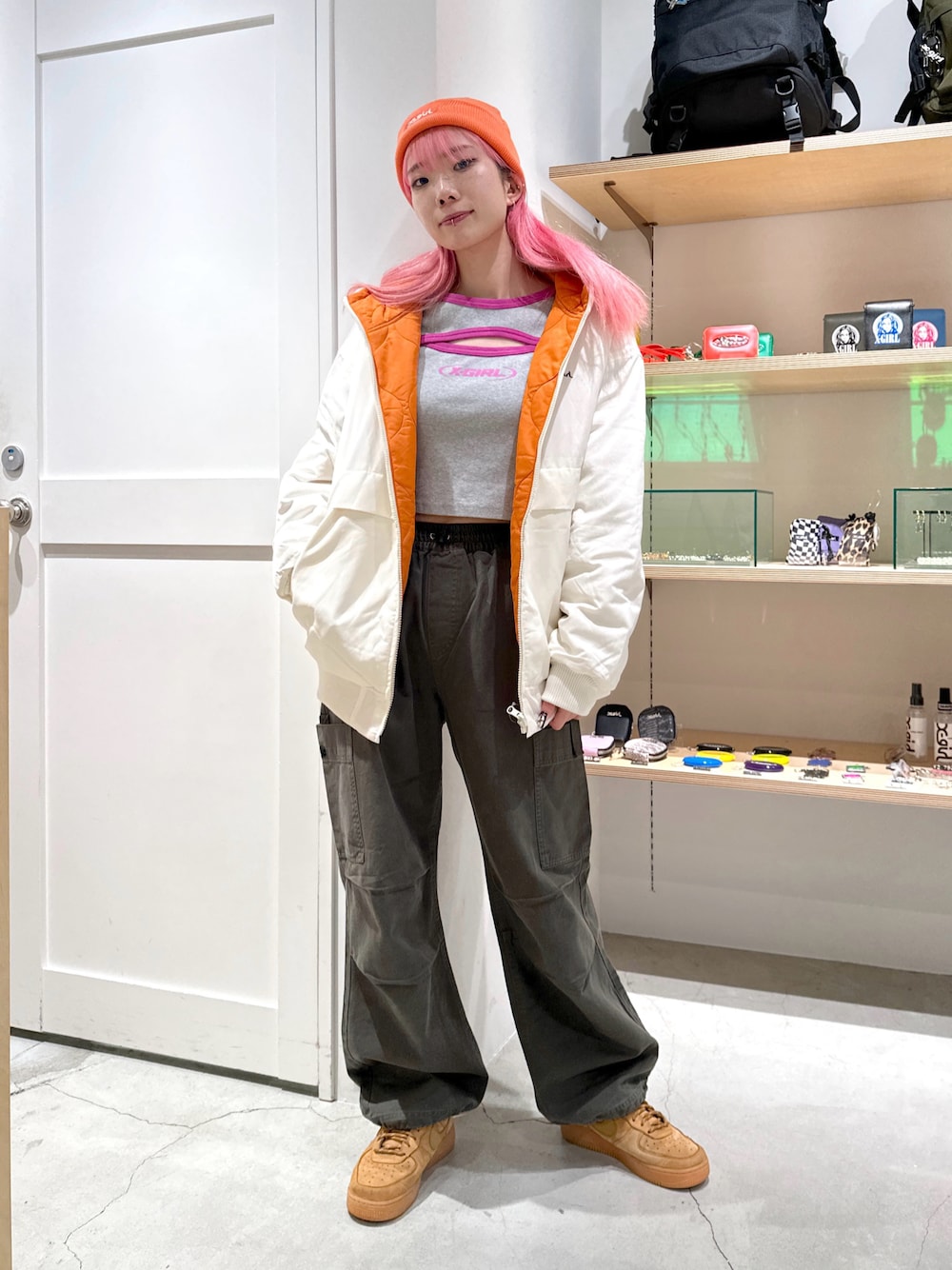 tシャツ FRONT GATHERED L/S BABY TEE レディース SISTER JENNI tシャツ カラバリ豊富！「コットン100％」スタッズ