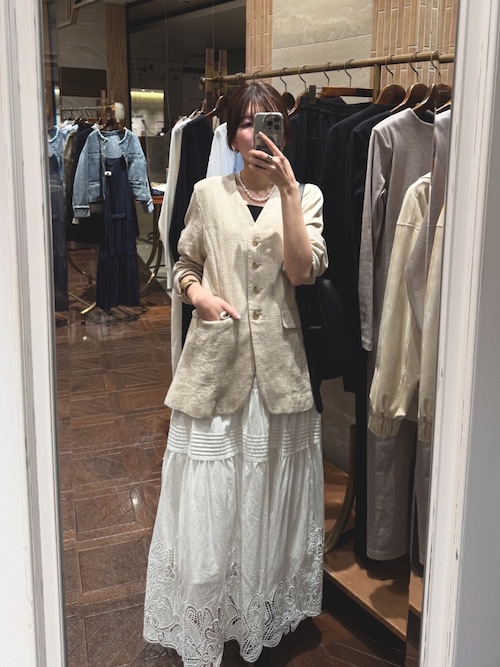 レースティアードスカート Loungedress 新品 Loungedress（ラウンジドレス） スカート レースティアードスカート