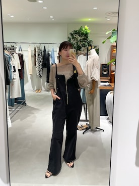 「アイテム（オールインワン・サロペット）」を使った、ldminamimotoさん（レディース・163cm）の夏コーディネート