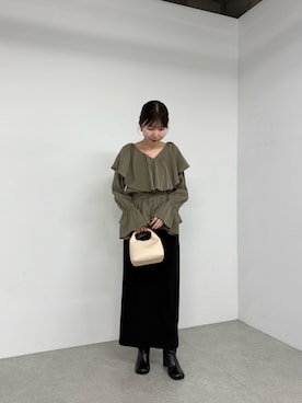 「LOUNGEDRESS（ラウンジドレス）のアイテム」を使った、ldminamimotoさん（骨格ウェーブ・レディース・163cm）の夏コーディネート