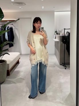 LOUNGEDRESS（ラウンジドレス）の「配色Vネックブラウス（シャツ