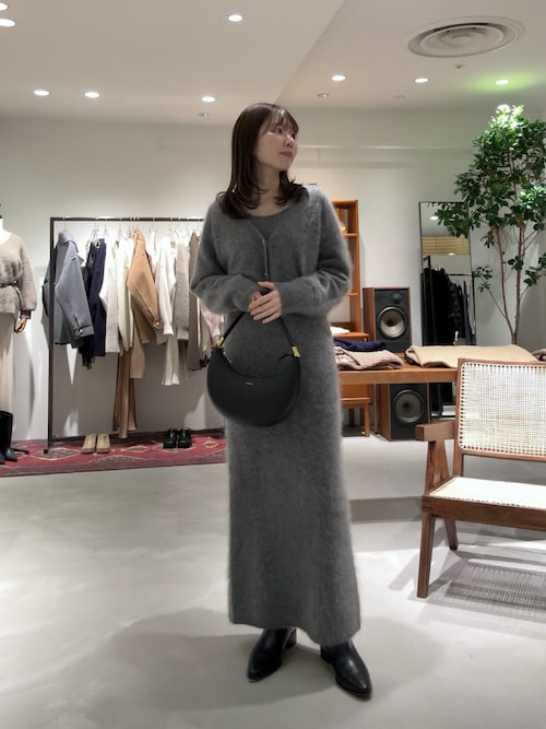 Loungedress 2WAYシャギーニット　グレー Loungedress 2WAYシャギーニット グレー