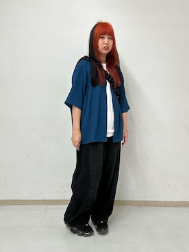 「tk.TAKEO KIKUCHI（ティーケータケオキクチ）のアイテム（アクセサリー）」を使った、MANAさん（レディース・162cm）の夏コーディネート