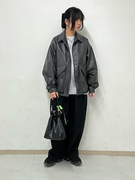 「tk.TAKEO KIKUCHI（ティーケータケオキクチ）のアイテム」を使った、MANAさん（レディース・164cm）の冬コーディネート