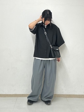 「tk.TAKEO KIKUCHI（ティーケータケオキクチ）のアイテム（パンツ）」を使った、MANAさん（レディース・164cm）の春コーディネート