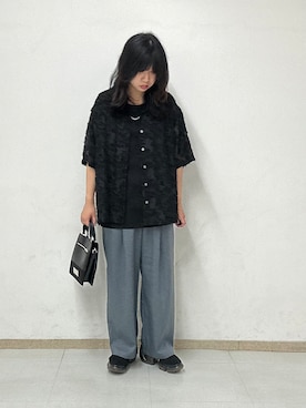 「tk.TAKEO KIKUCHI（ティーケータケオキクチ）のアイテム（アクセサリー）」を使った、MANAさん（レディース・164cm）の夏コーディネート