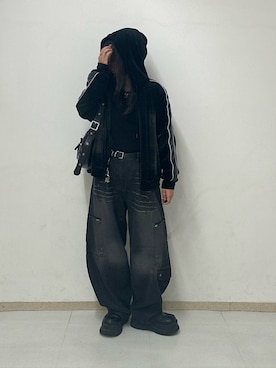 「アイテム（キーケース/キーアクセサリー）」を使った、MANAさん（レディース・164cm）の秋コーディネート
