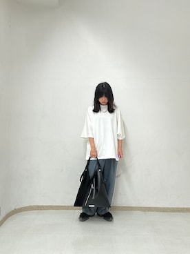 「tk.TAKEO KIKUCHI（ティーケータケオキクチ）のアイテム（アクセサリー）」を使った、MANAさん（レディース・164cm）の夏コーディネート