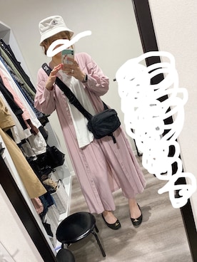 「OSMOSIS（オズモーシス）のアイテム」を使った、M Kさん（レディース・171cm）の春コーディネート