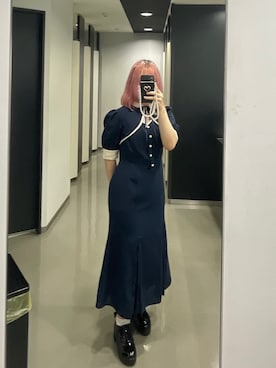 「名古屋モード学園」｜Kanako Yoshidaさん（レディース・156cm）の秋コーディネート