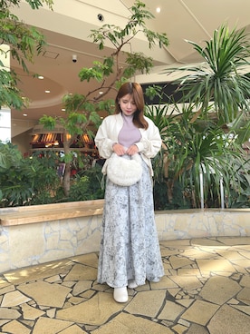 「Te chichi TERRASSE（テチチテラス）のアイテム（ジャケット/アウター）」を使った、misaki️🐈さん（レディース・148cm）の秋コーディネート