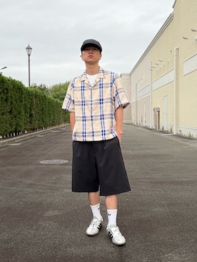 「#春コーデ」｜上野楓太さん（メンズ・170cm）の夏コーディネート