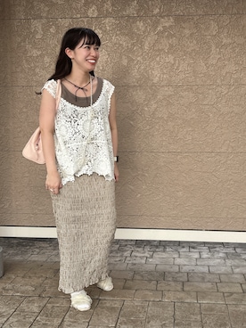 「Samansa Mos2（サマンサ モスモス）のアイテム」を使った、miaさん（レディース・149cm）の秋コーディネート