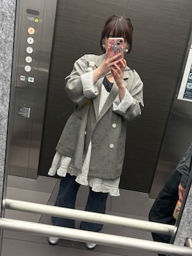 「Samansa Mos2（サマンサ モスモス）のアイテム」を使った、miaさん（レディース・149cm）の秋コーディネート