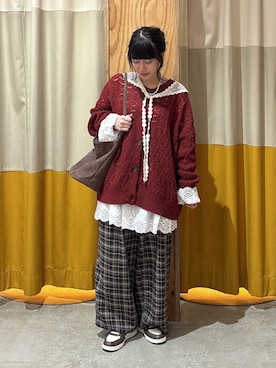 「Samansa Mos2（サマンサ モスモス）のアイテム」を使った、miaさん（レディース・149cm）の秋コーディネート