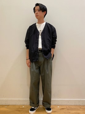 「BURLAP OUTFITTER」｜「アイテム（ブルゾン）」を使った、みよしさん（メンズ・167cm）の夏コーディネート