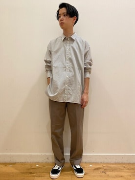 「VANS（バンズ）のアイテム（その他）」を使った、みよしさん（メンズ・167cm）の秋コーディネート