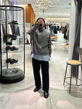 「アイテム（その他トップス）」を使った、yamamoto0804さん（メンズ・163cm）の秋コーディネート