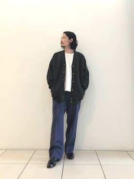「Scye（サイ）のアイテム（トップス）」を使った、yamamoto0804さん（メンズ・163cm）の秋コーディネート