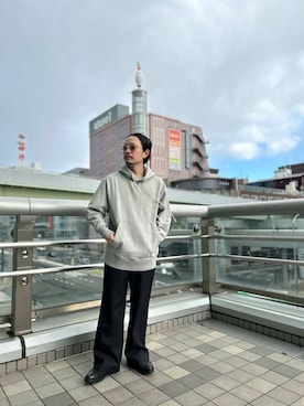 「URBAN RESEARCH（アーバンリサーチ）のアイテム（パーカー）」を使った、yamamoto0804さん（メンズ・163cm）の冬コーディネート