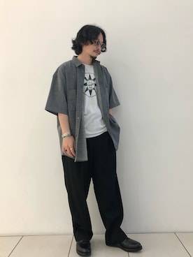 「LEMAIRE（ルメール）のアイテム」を使った、yamamoto0804さん（メンズ・163cm）の夏コーディネート