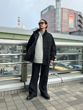 「URBAN RESEARCH（アーバンリサーチ）のアイテム（スウェット）」を使った、yamamoto0804さん（メンズ・163cm）の冬コーディネート