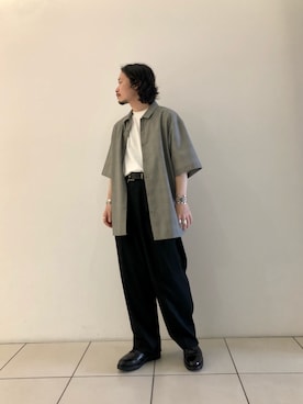 「LEMAIRE（ルメール）のアイテム」を使った、yamamoto0804さん（メンズ・163cm）の夏コーディネート