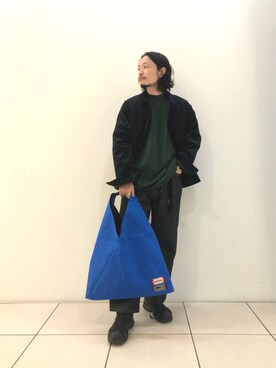 「MM6 Maison Margiela（ｴﾑｴﾑｼｯｸｽ ﾒｿﾞﾝ ﾏﾙｼﾞｪﾗ）のアイテム（バッグ）」を使った、yamamoto0804さん（メンズ・163cm）の秋コーディネート