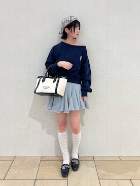 「アイテム（スウェット）」を使った、miiさん（骨格ウェーブ・レディース・156cm）の秋コーディネート