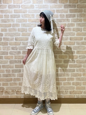 「CONVERSE ALL STAR（コンバースオールスター）のアイテム」を使った、miiさん（レディース・156cm）の春コーディネート