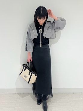 「SNIDEL（スナイデル）のアイテム（バッグ）」を使った、miiさん（レディース・156cm）の春コーディネート