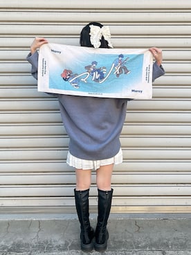 「SNIDEL（スナイデル）のアイテム（パンツ）」を使った、miiさん（レディース・156cm）の冬コーディネート