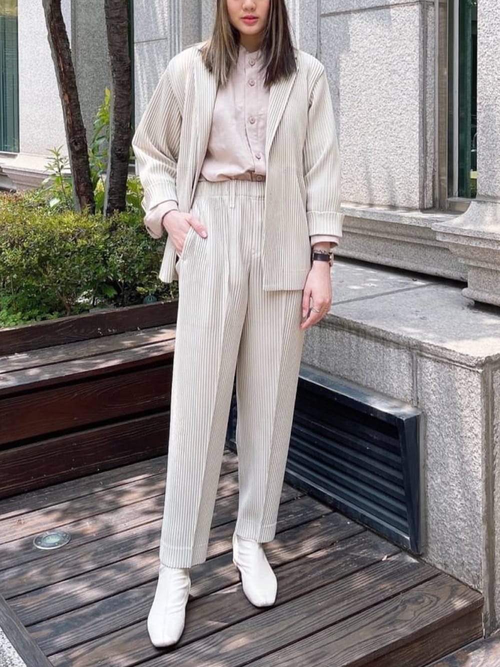 JF185HOMME PLISSE ISSEY MIYAKE 女性も人気パンツ JF185HOMME PLISSE