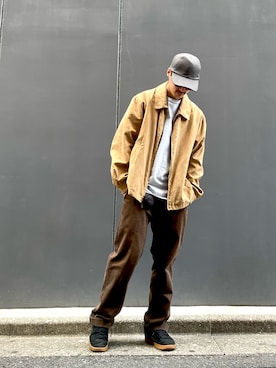 「PUMA（プーマ）のアイテム」を使った、Daisukeさん（メンズ・173cm）の春コーディネート