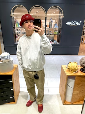「KANGOL（カンゴール）のアイテム（帽子）」を使った、Daisukeさん（メンズ・173cm）の冬コーディネート