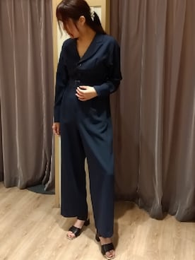 「Te chichi（テチチ）のアイテム（サロペット/オーバーオール）」を使った、yumehanaさん（レディース・167cm）の春コーディネート