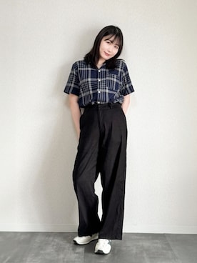 「アイテム（シャツ/ブラウス）」を使った、monさん（レディース・161cm・20代）の夏コーディネート
