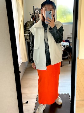 「CIAOPANIC TYPY（チャオパニックティピー）のアイテム（その他アウター）」を使った、ayuさん（レディース・161cm）の秋コーディネート