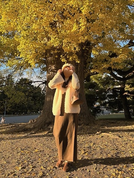 「紅葉コーデ」｜saya 🧸さん（レディース・157cm）の秋コーディネート